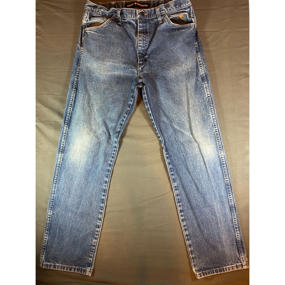 Y2K Vintage Wrangler FR Flame Resistant CAT2 2112 Work Jeans 36x34